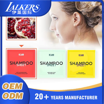 Goede prijs Eenmalige oplosbare shampoo tabletten aanpasbaar snel oplosbaar compact online