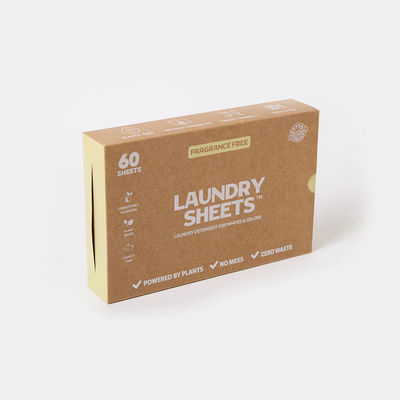 Diepe Reiniging Wasmiddel Bladen Biologisch Afbreekbaar Milieuvriendelijk Verwijdert Vlekken Grondig 2.8-3g/vel