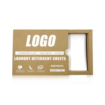 Vloeibare, natuurlijke, milieuvriendelijke diepreinigende wasmiddelbladen zonder plastic