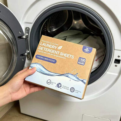 Plantaardige Surfactant Wasmiddel Vellen met Vooraf Afgemeten Enkele Porties voor Residuvrij Wassen
