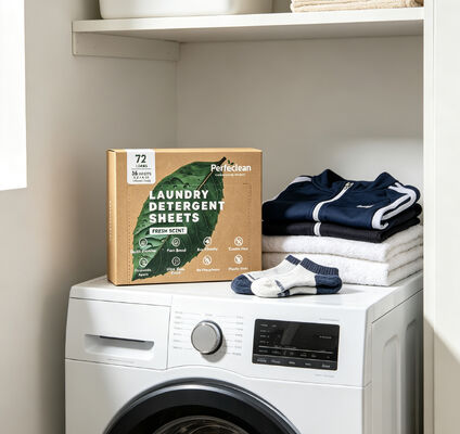 Zero Waste plantaardige hypoallergene wasmiddelvellen Eco-wasstrips
