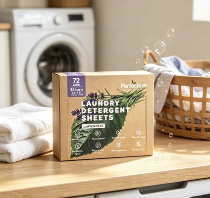 Zero Giftige Toevoegingen Plantaardige Biologisch Afbreekbare Wasmachinestrips met Boven 55% Actief Ingrediënt
