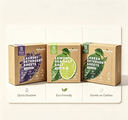 Goede prijs Biologisch afbreekbare wasdoeken van plantaardige oorsprong met 55% werkzaam ingrediënt en geen fluorescerende stoffen voor milieuvriendelijke wasgoed online