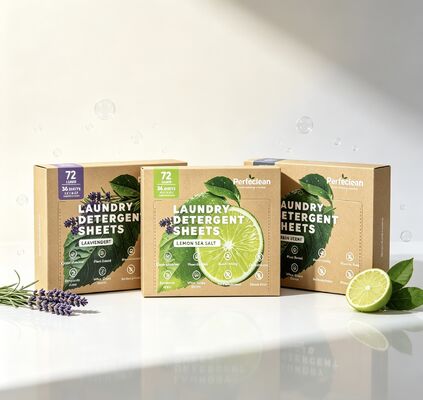 Plant Based Commercial Strength Laundry Detergent Sheets to Eliminate Stubborn Grease Stains