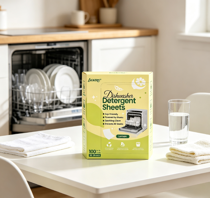 Goede prijs Draagbare Eco Afwasbladen met Plantaardige Oppervlakteactieve Stof Eén Blad Per Was Biodegradable voor Dagelijkse Reiniging online